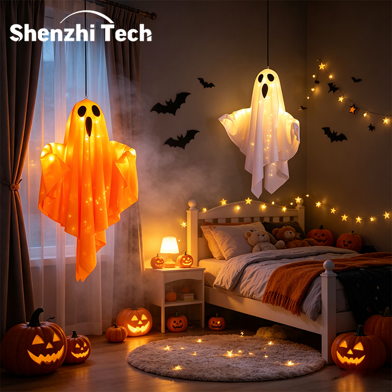 Decor Lighting Lamps - Halloweenowa lampa w kształcie ducha, świecąca