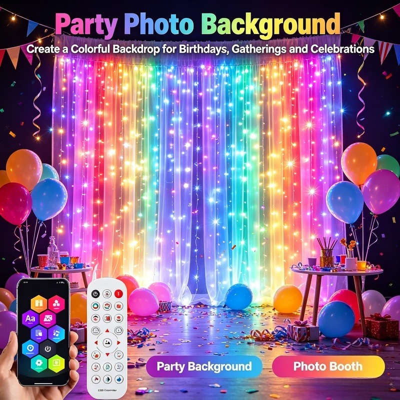 Lighting Christmas Decor - Zasilane przez USB, sterowane aplikacją, świetliki
