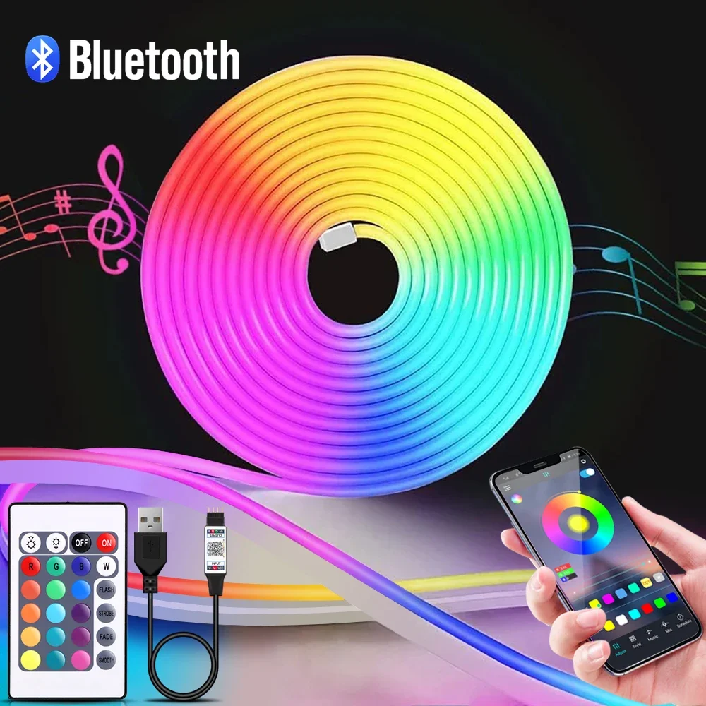 Lighting Decoration Ideas - Taśma LED Neon RGB 1-5m, 5V