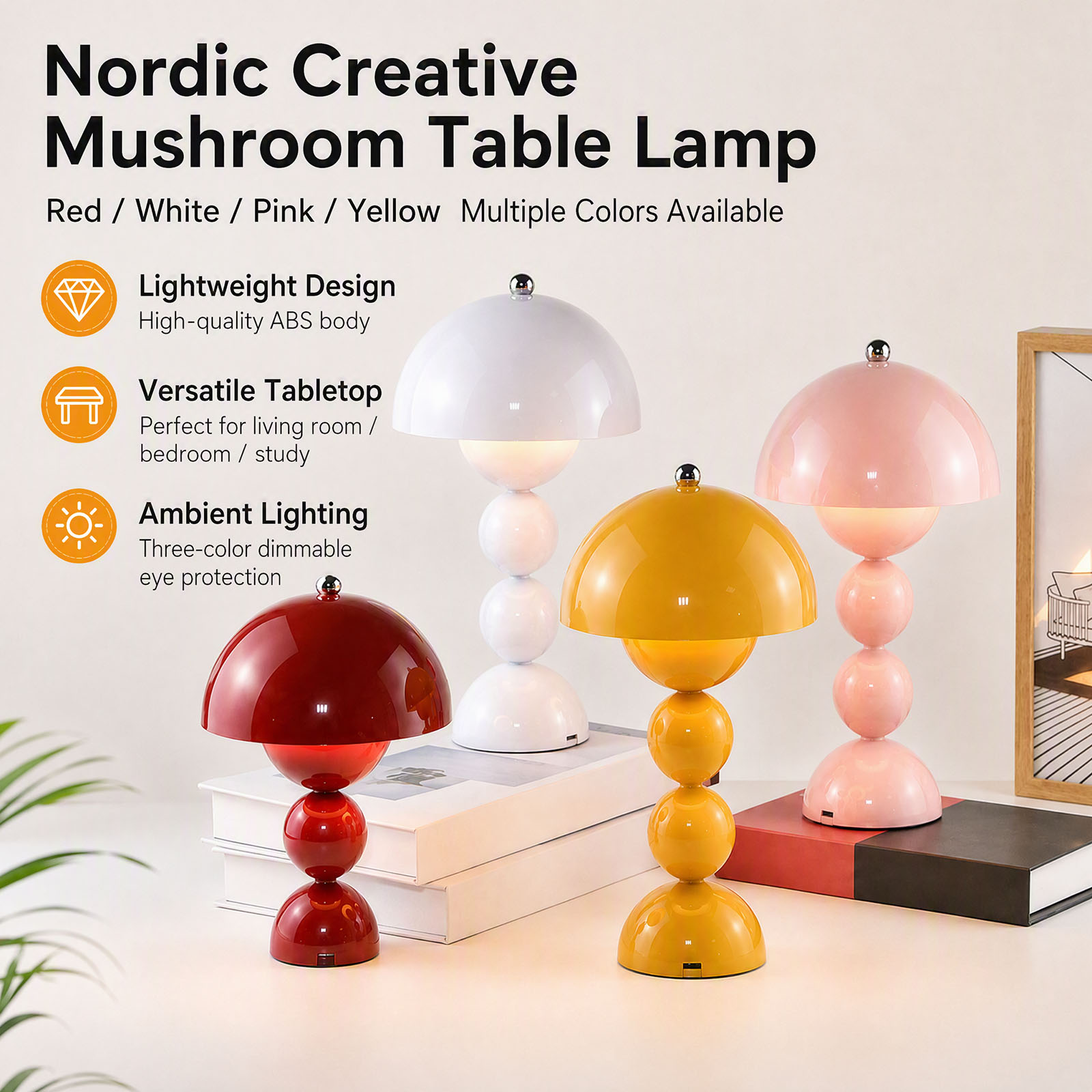 Lampa stołowa w kształcie grzy – Decor Lighting Lamps recenzja i cena