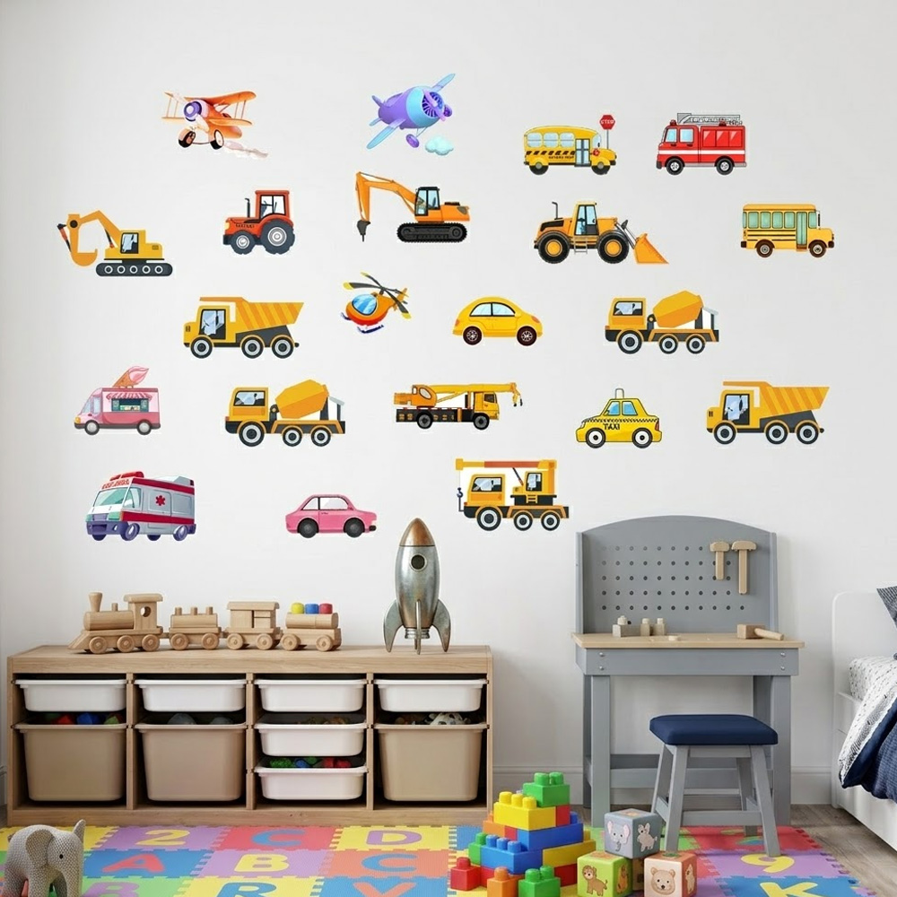 Świecące naklejki na ścianę z  – Lighting Mcqueen Bedroom Decor recenzja i cena