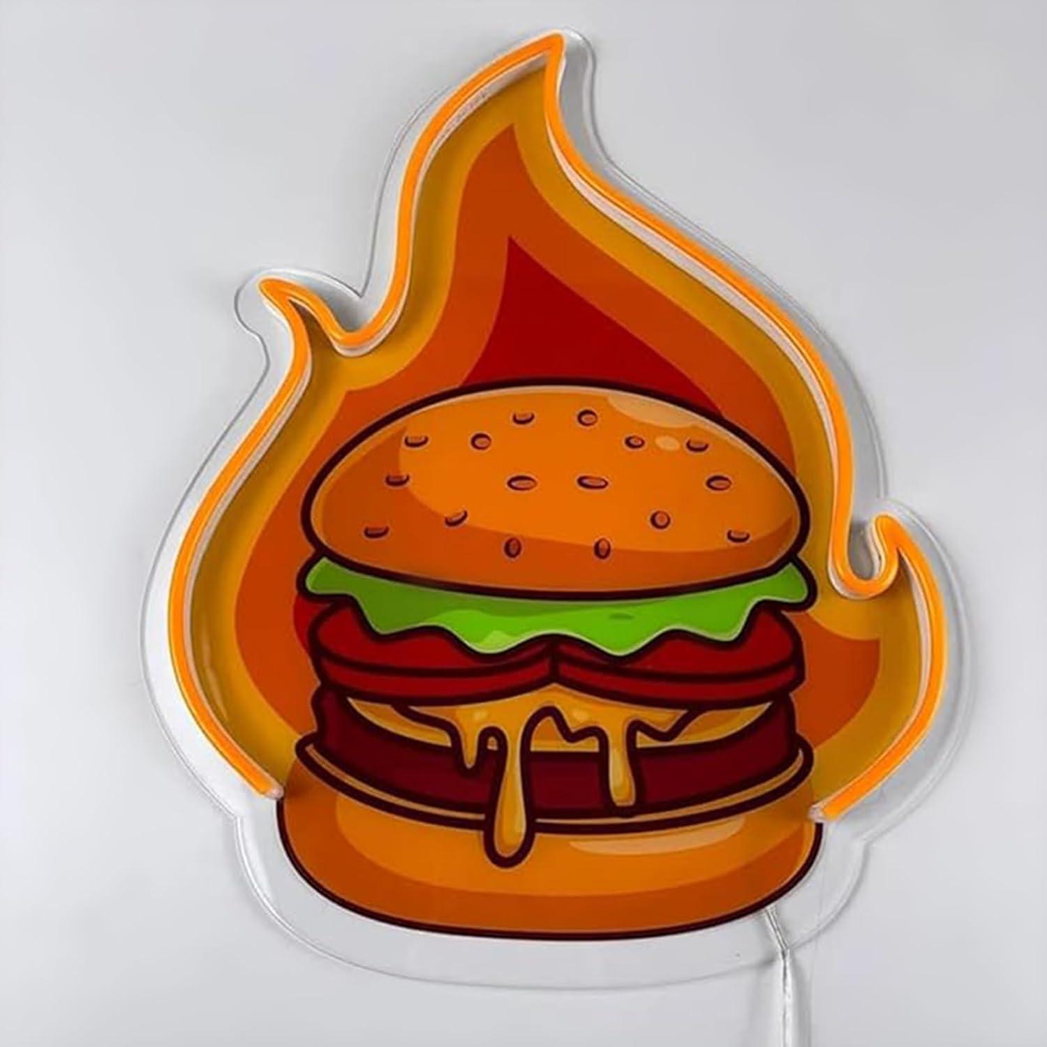 Neonowy Znak LED Burger Hambur – Lighting Decoration Ideas recenzja i cena